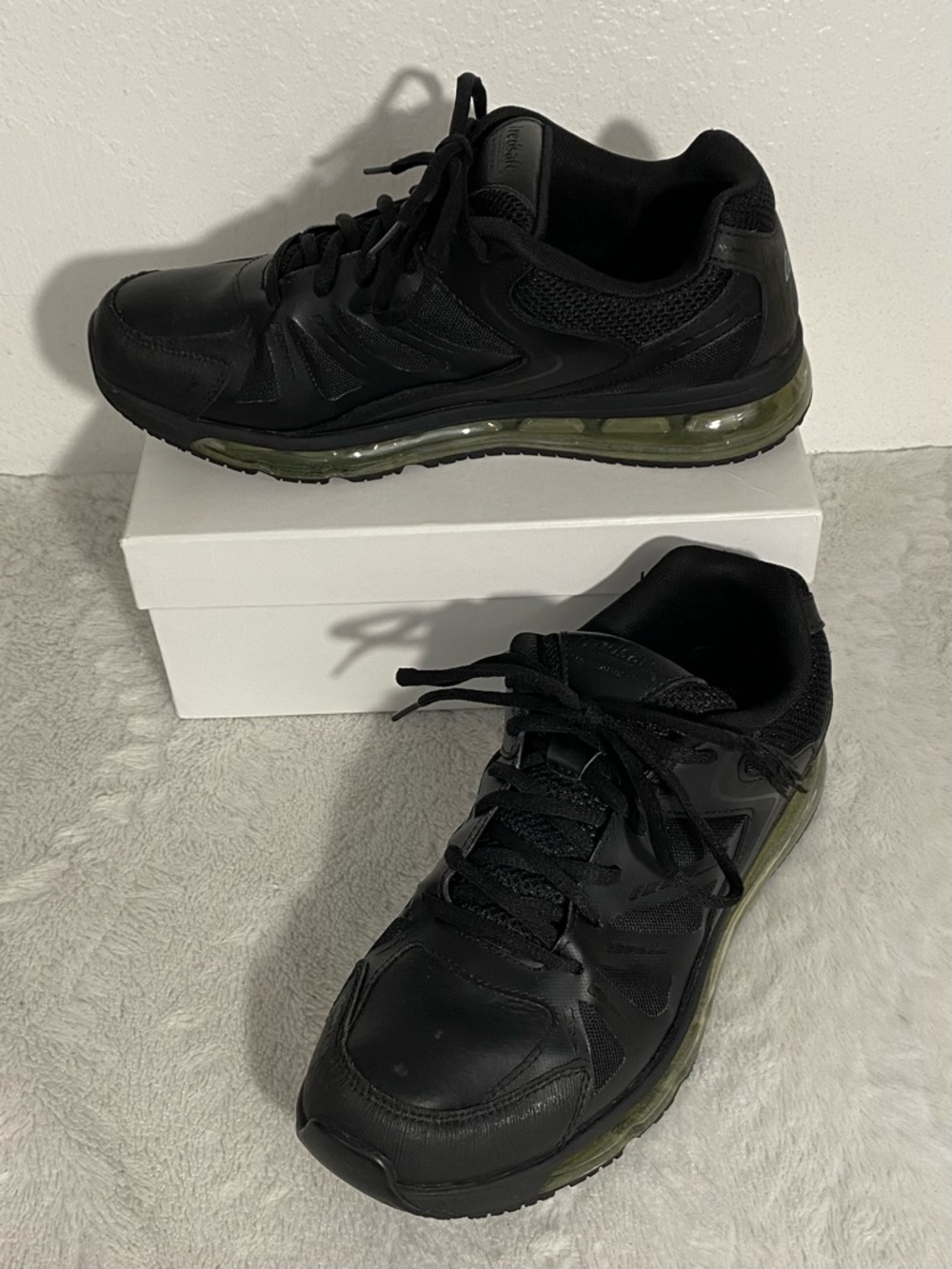 TredSafe Trevor Black O2 Air Slip Resistant Work Shoes Men’s Size 9.5